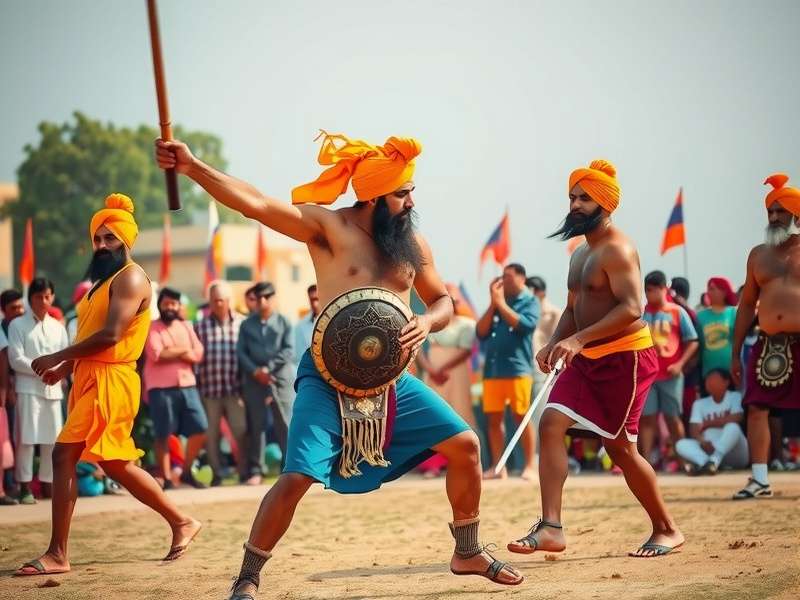 Sikh Gladiator King in Action